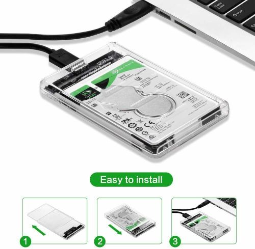 2.5 inch USB 3.0 SATA HDD Hard Disk Drive External HDD Enclosure Case Box