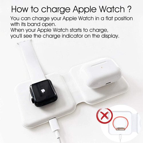 Charger Magnetic Wireless Dock for For iPhone 12 iWatch Air pods