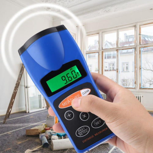 CP-3008 Ultrasonic Distance Measurer Laser Point Range Finder LCD Display