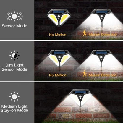 50COB Solar Waterproof PIR Motion Sensor Garden Outdoor Security Light