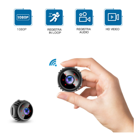 W8 2 in 1 Wireless Small 360ￂﾰ WIFI IP Camera Night Vision Alarm