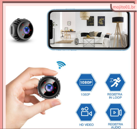 W8 2 in 1 Wireless Small 360ￂﾰ WIFI IP Camera Night Vision Alarm