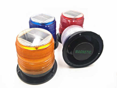 Solar FlashingￂﾠTraffic Warning Light Lamp