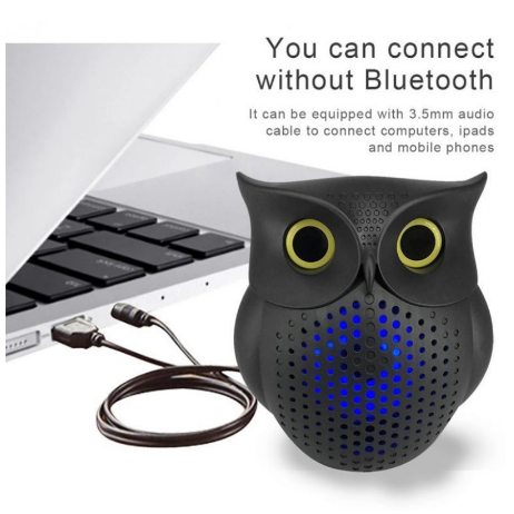 OWL Bluetooth Speaker Bass Sound Effects And Stereo Surrounding Sound Loudspeakers