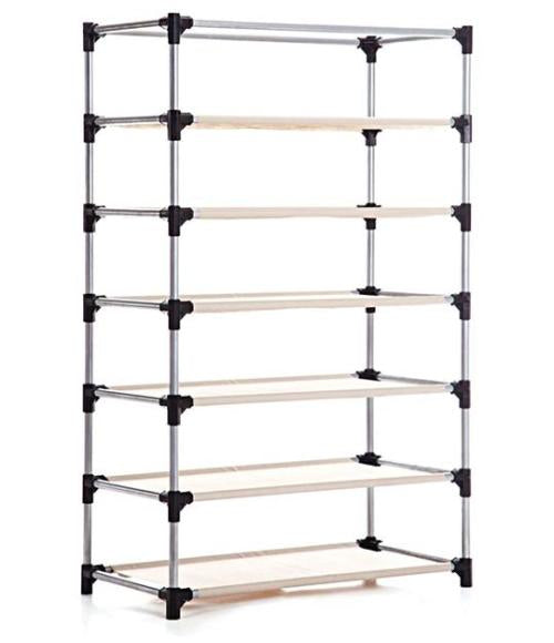 Multi-Purpose Storage Rack Cum Shoe Rack with Cover 6 Layer