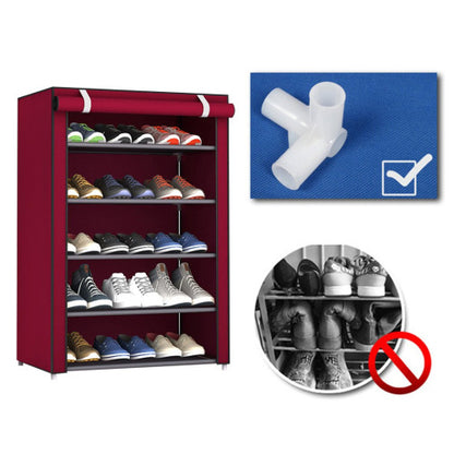 5 Layer Multi-Purpose Storage Rack Cum Shoe Rack with Cover