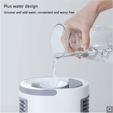 USB Air Cooler Mini Portable Silent Air Conditioner with Water Evaporative Air Humidifier