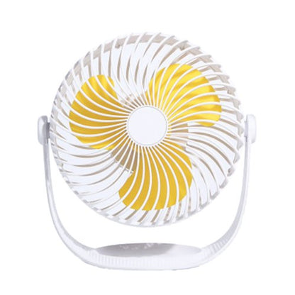 USB Charging Fan F12 Mini Desktop Fan Silent Large Wind Portable Fan 7 Stripe