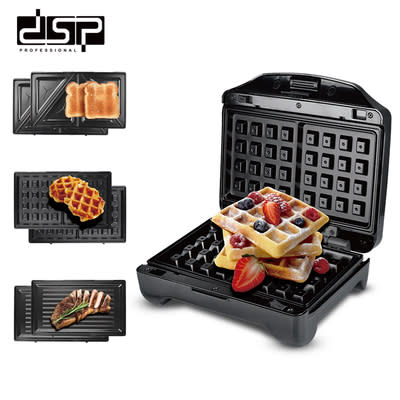 Sandwich Maker Mini Heating Spitting Driver 3 In 1 Barbecue Waffle Maker