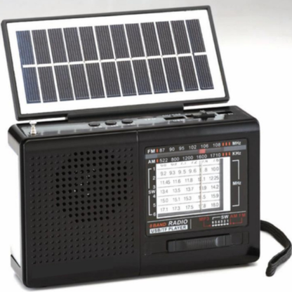 Portable Outdoor Emergency Solar Radio With Charging Lighting