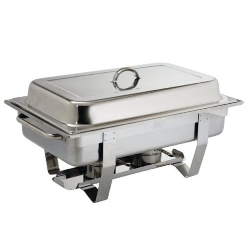 Stainless Steel Double Chafer Rectangular Chafing Dish Set