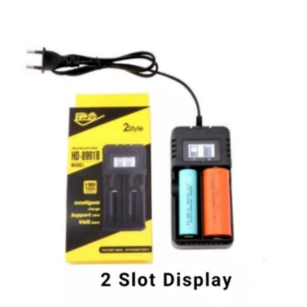 1200mA SLOT BATTERY DIGITAL DISPLAY AC CHARGER FOR18650/16340/14500