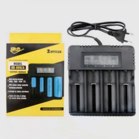 SLOT BATTERY DIGITAL DISPLAY AC CHARGER FOR 18650/16340/14500/26650