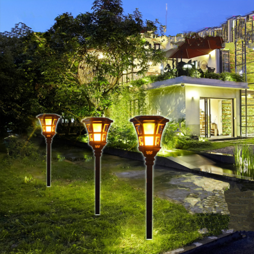 Solar Outdoor Torch Light Four Seasons Garden Lawn Inserted LED Solar Flame Light