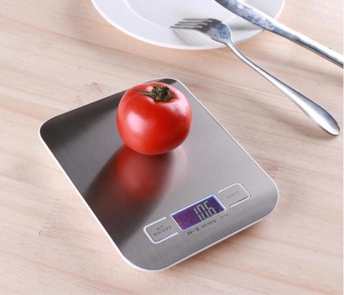 5kg/1g Kitchen Food LCD Digital Scale Kitchen Scale Stainless Steel Weighing Scale