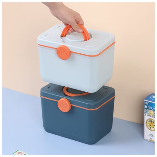 Medicine box household large-capacity family medicine storage box medicine small first aid kit emerg