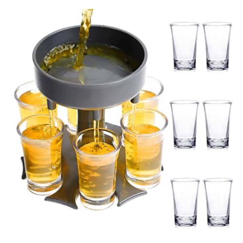 Shot Glass Dispenser and Holder Dispenser For Filling Liquids Bar Shot Dispenser Portable Wine Dispe