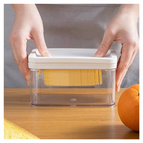 Stainless Steel Butter Cutter Storage Box Butter Separator With Lid Butter Pan