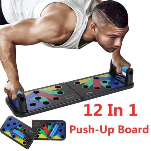 12 in 1 Foldable Push-up Muscle Board System Push-up Bracket