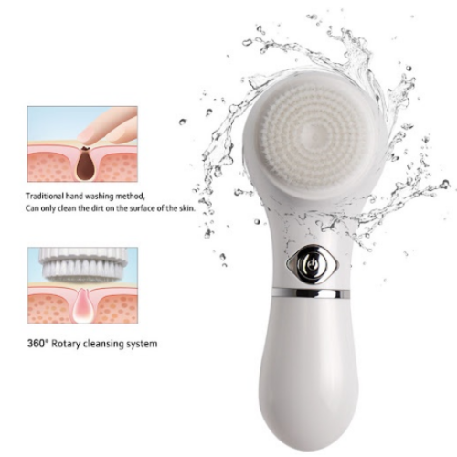 4D Soft Hair Washing Brush Cleansing Brush Massage Pore Cleanser Facial