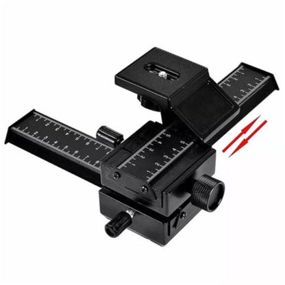 4-Way Macro Focus Rail Slider Close-Up Shooting for Digital SLR Camera DC with Standard 1/4-Inch