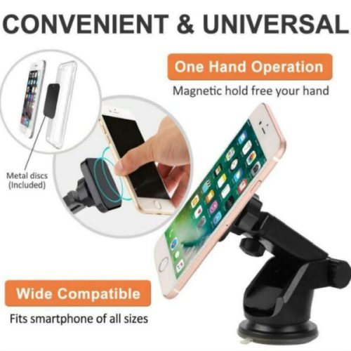 Foldable And Portable Phone Holder With Mirror Vanity