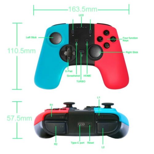 AB-X012 Bluetooth Wireless Pro GamePad Controller For Nintendo Switch