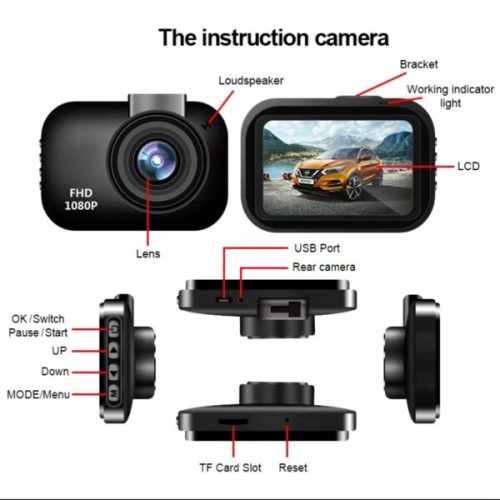 Q10 Car Dash Camera With 2.2 Screen And Reverse Camera