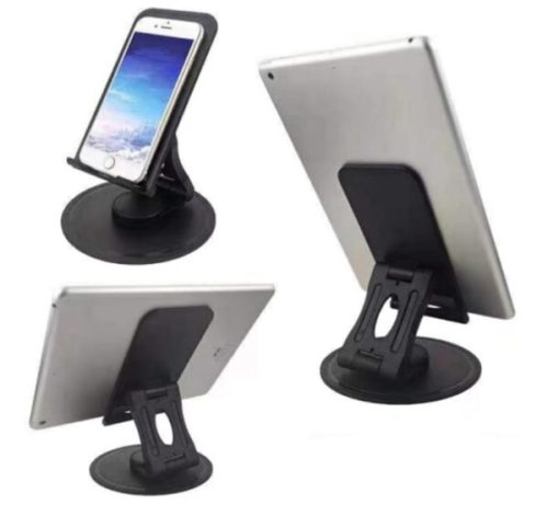 Universal Portable Foldable 360 degrees Rotating Plastic Desktop Mobile Phone Holder Stand