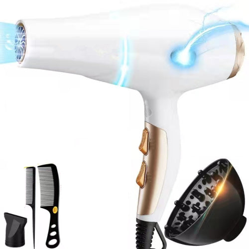 Household White Hair Dryer For Hair Salon And Barber Shop