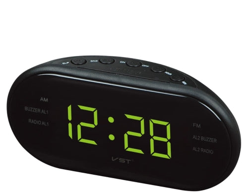 LED Electronic Desktop Alarm Clock With AM/FM Radio