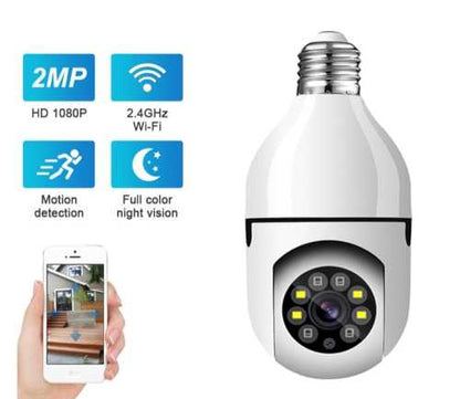 2MP Mini Plus Security Surveillance IP Camera With E27 Bulb