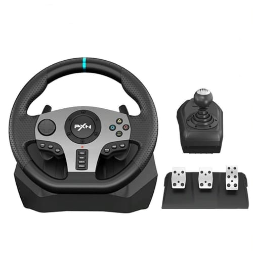 Gaming Steering Wheel Pedal Gear Vibration Racing for Xbox 1 PC PS 3 4 N-Switch