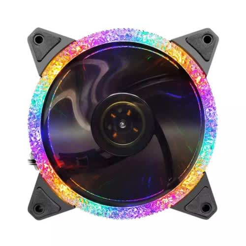 120mm Cooling Fan RGB Diamond 3/4PIN Quiet RGB LightBox CPU Power Cooler