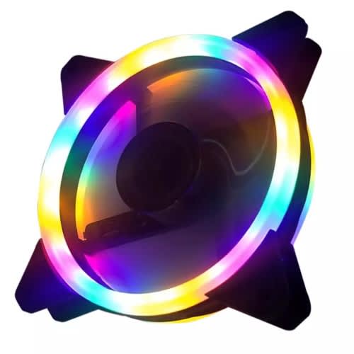 120mm 4pin RGB Case Fan Cooling Colorful Fluid Bearing LED Computer Radiator