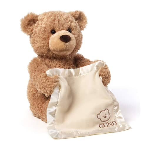 Electric Peekaboo Bear Teddy Bear Animated Soft Toy, Brown