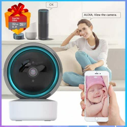 1080P WiFi Smart Camera Cloud Storage Webcam Night Vision Two Way Audio Smart Life Webcam