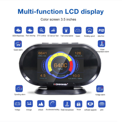 KW206 Auto Onboard Computer Gauge and OBII Engine Scanner