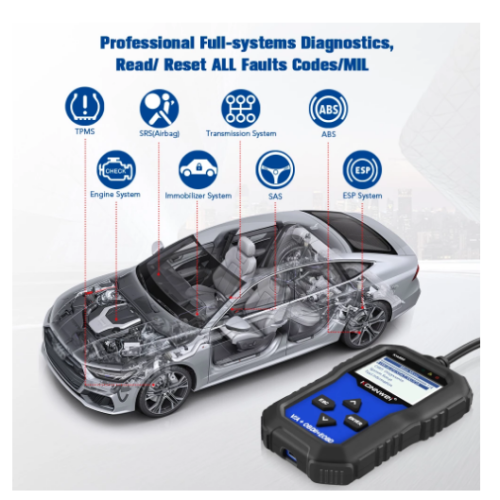 KW350 Automotive OBD2 Diagnostic Tool Full System Scanner