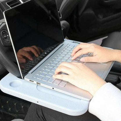 Portable Steering Wheel Tray For Computer Food Snack Lunch Drinking