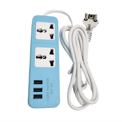 Power Strip Outlet Universal Smart Plug with 3 USB Ports