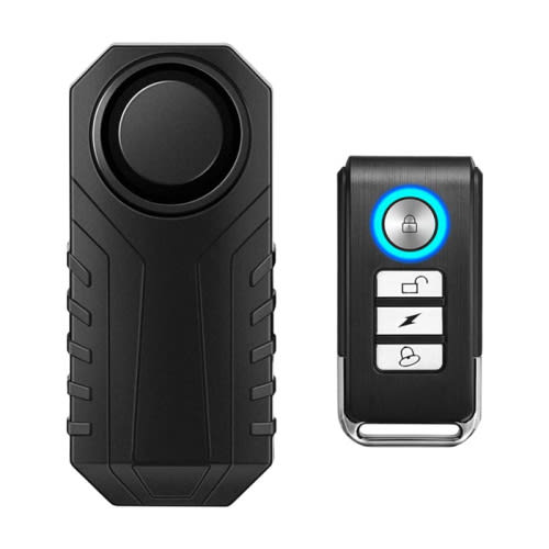 Bike Alarm Wireless Vibration Motion Sensor Waterproof Motorcycle Alarm with Remote