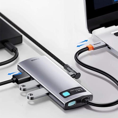 6-in-1 USB C Hub AdapterBaseus Multifunction USB / HDMI / LAN