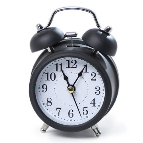 Alarm clock double bell motion sleep alarm clock desktop home decoration table clock