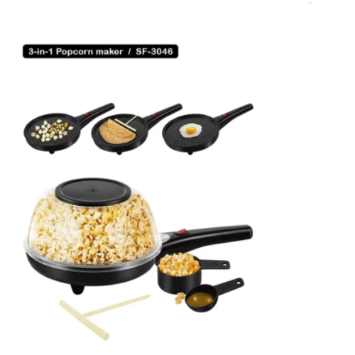 Multifunctional Popcorn Maker Portable Omelette Maker Crepe Maker