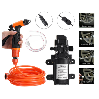 DC 12V Car High Pressure Electric Water Pump Car Washer Gun