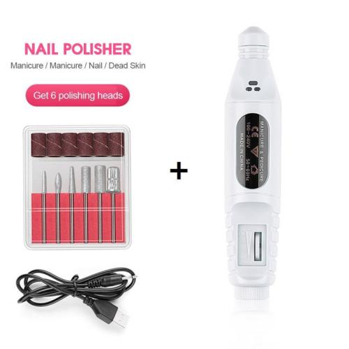 USB Rechargeable Nail File Tool Pen-shaped Manicure Polishing