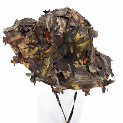 Dry Leaf Camouflage Hat For Forest And Fishing