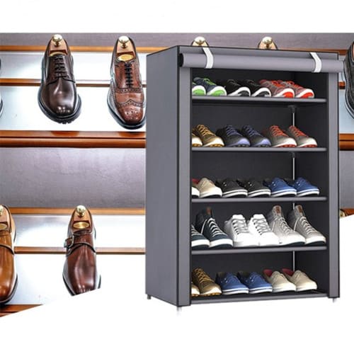 9 layers dustproof shoe rack locker non-woven shoe cabinet