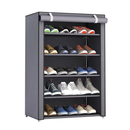 9 layers dustproof shoe rack locker non-woven shoe cabinet